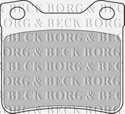 BORG & BECK bbp1537 -  Комплект тормозных колодок, дисковый тормоз